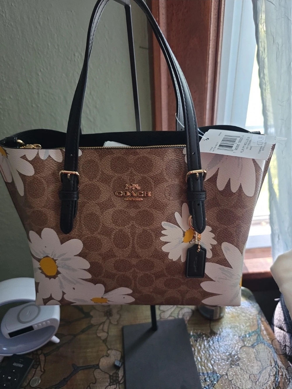 Coach Mollie Bag 25 CZ592 2024 In Signature Canvas With Floral Print